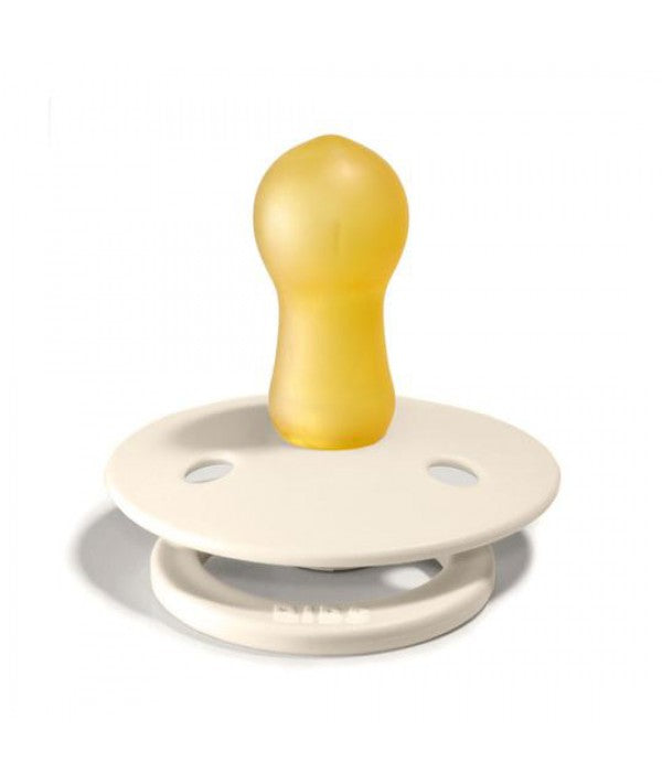 BIBS-COLOUR PACIFIER IVORY/SAGE 2PK 6-18M LATEX