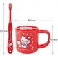 SKATER HELLO KITTY TOOTHBRUSH & CUP (0-3 YEARS OLD)