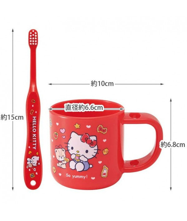 SKATER HELLO KITTY TOOTHBRUSH & CUP (0-3 YEARS OLD)