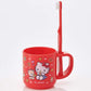 SKATER HELLO KITTY TOOTHBRUSH & CUP (0-3 YEARS OLD)