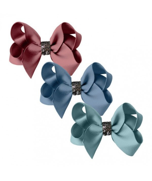 MILLEDEUX GLITTER M BOUTIQUE BOWS GIFT SET 3PCS(R/B/G)