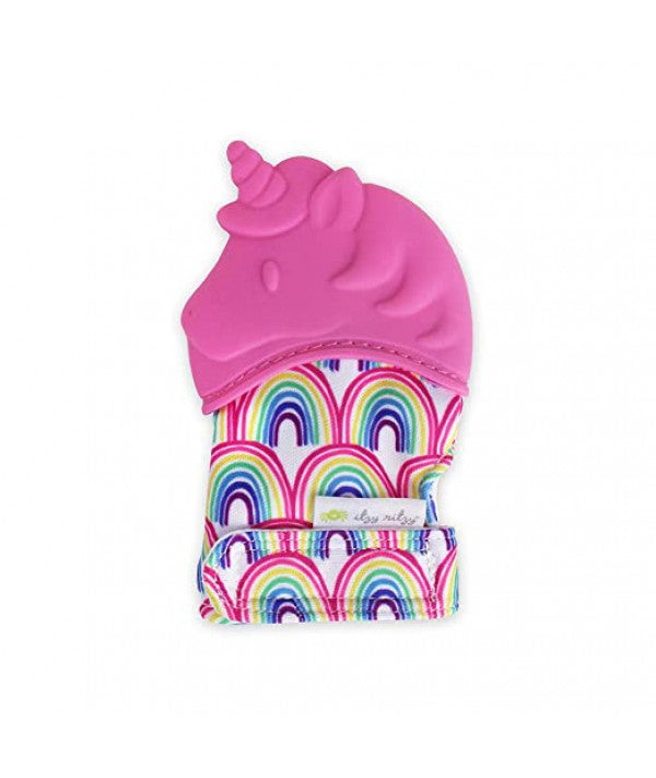 ITZY RITZY SILICONE TEETHING MITT - UNICORN