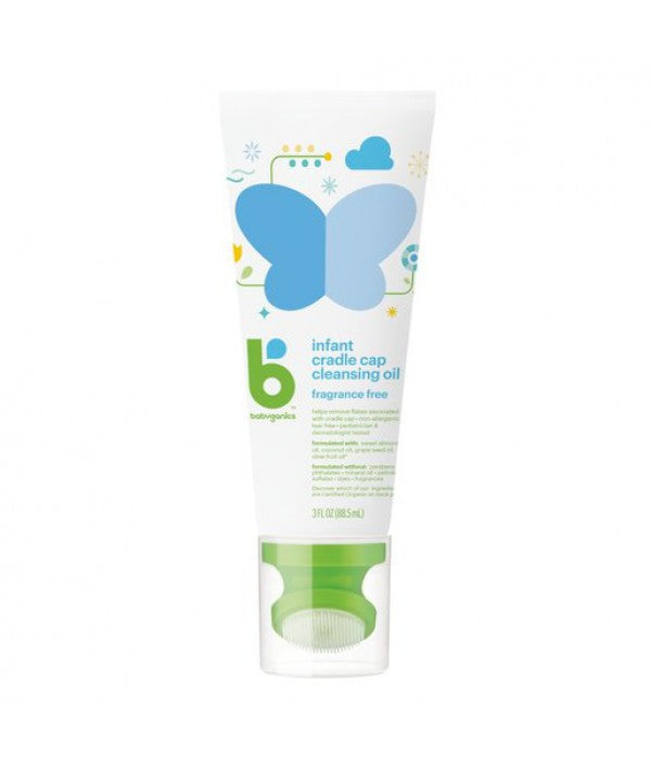 BABYGANICS INFANT CRADLE CAP CLEANSING OIL 88.5ML-FRAG. FREE