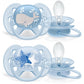 PHILIPS AVENT - 柔軟安撫奶咀 6-18M (藍色)